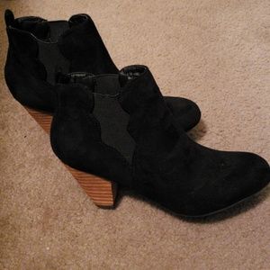 Black Booties by XOXO